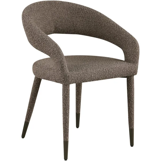 Richmond Interiors Eetkamerstoel Gia bruin chunky