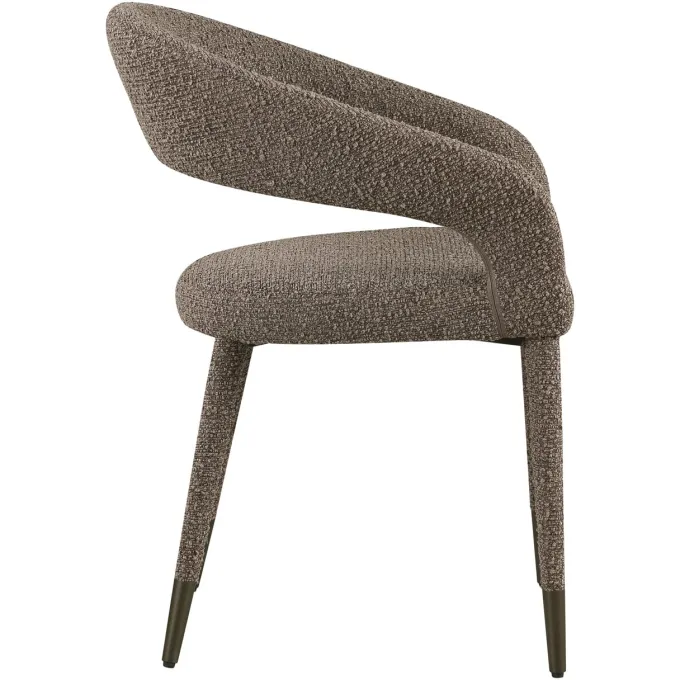 Richmond Interiors Eetkamerstoel Gia bruin chunky