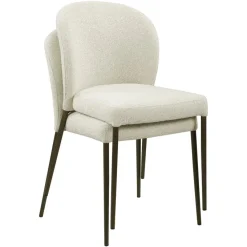 Richmond Interiors Eetkamerstoel Stacker biscotti – Set van 2