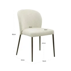 Richmond Interiors Eetkamerstoel Stacker biscotti – Set van 2