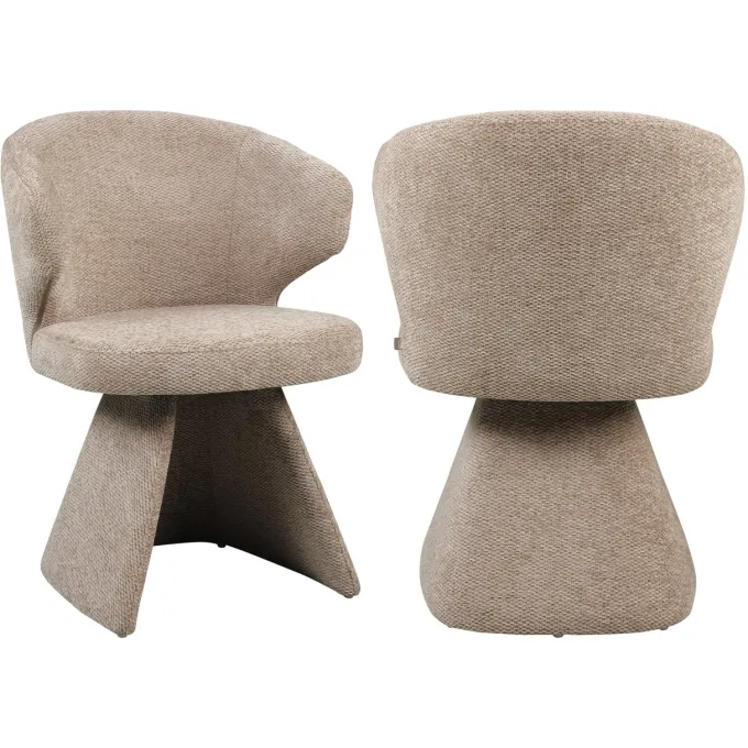 Richmond Interiors Eetkamerstoel Zenith mocca boldweave