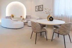 Richmond Interiors Eetkamerstoel Elvi mocca chunky - Set van 2