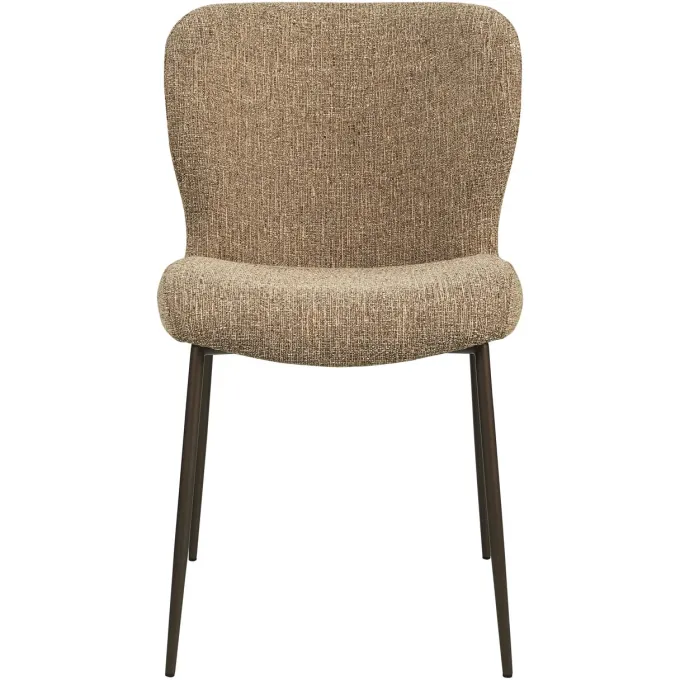 Richmond Interiors Eetkamerstoel Odarby bruin tweed- Set van 2
