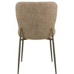 Richmond Interiors Eetkamerstoel Odarby bruin tweed- Set van 2