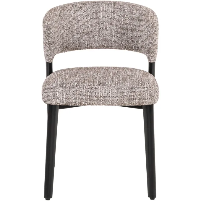 Richmond Interiors Eetkamerstoel Zeno earth tweed