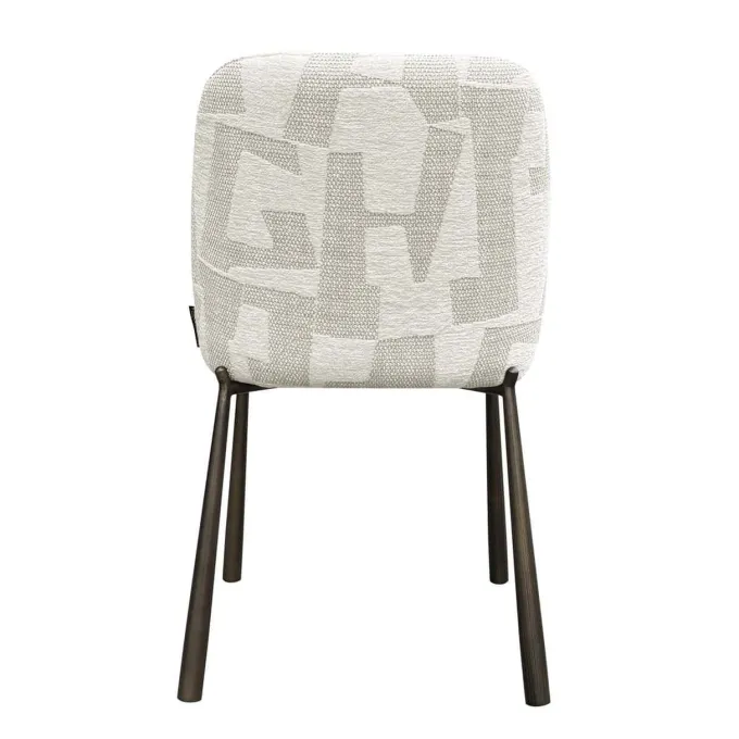 Richmond Interiors Eetkamerstoelen Lana set van 2 Beige graffic