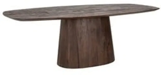 Richmond Interiors Eettafel Alix Deens ovaal 230 donkerbruin