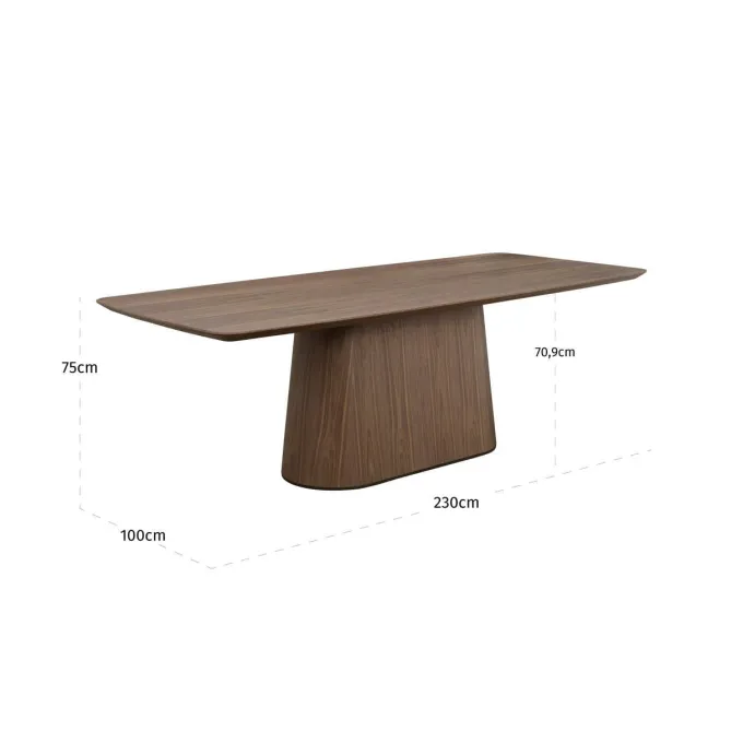 Richmond Interiors Eettafel Windsor walnoot 230