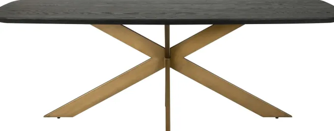 Richmond Interiors Eettafel Cambon 235 deens ovaal (Dark coffee)