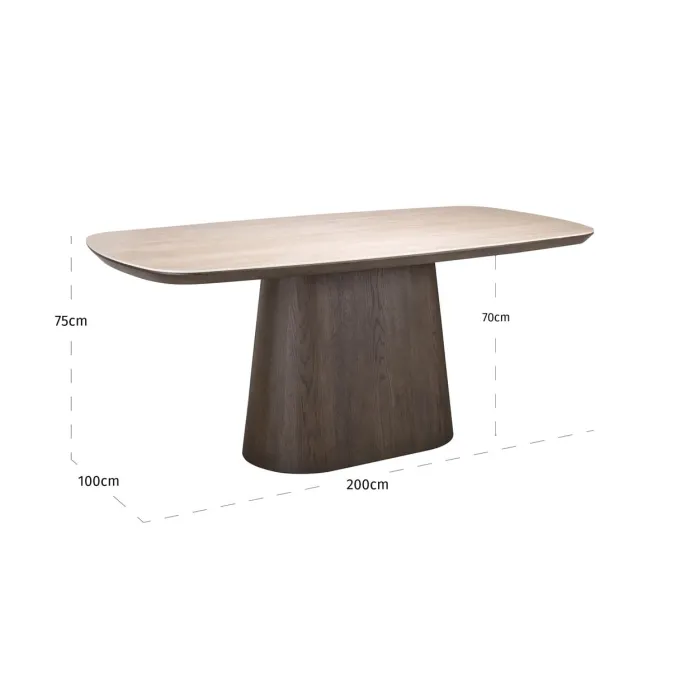 Richmond Interiors Eettafel Ritz bruin 200