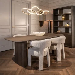 Richmond Interiors Eettafel Castello Smoked charchoal 230