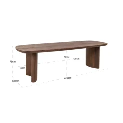 Richmond Interiors Eettafel Baldwin brown 230