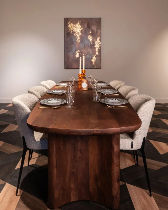 Richmond Interiors Eettafel Baldwin brown 270