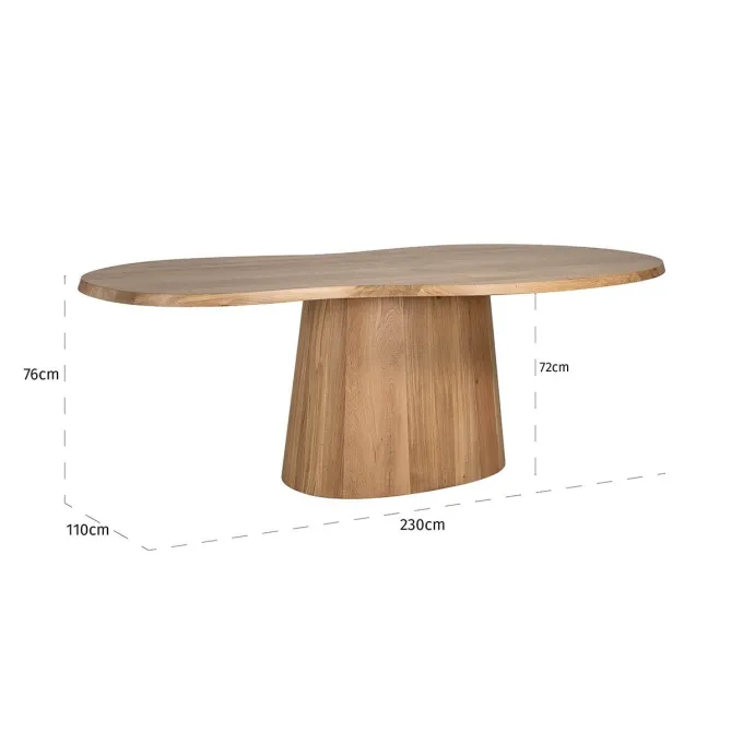 Richmond Interiors Eettafel Riva 230 eiken naturel