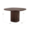 Richmond Interiors Eettafel Orchid burgundy