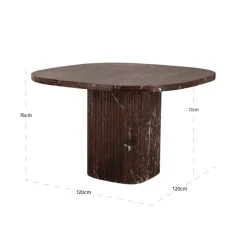 Richmond Interiors Eettafel Orchid burgundy