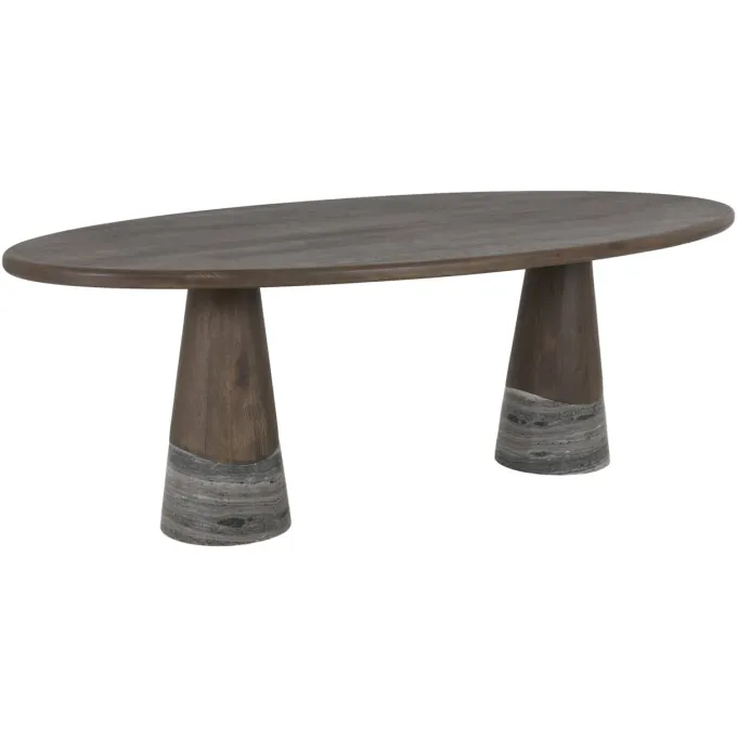 Richmond Interiors Eettafel Harper Smoked charchoal 230 cm