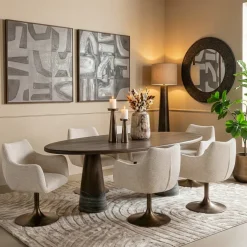 Richmond Interiors Eettafel Harper Smoked charchoal 230 cm