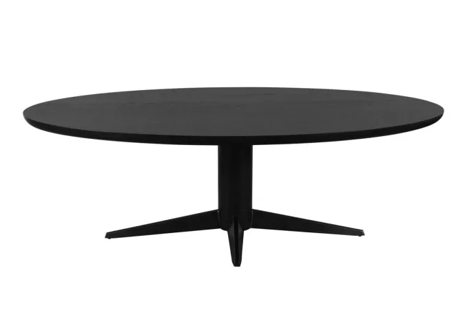 Richmond Interiors Eettafel Rayford black oval 230