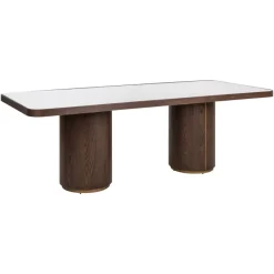 Richmond Interiors Eettafel Willox brown 235 including glass
