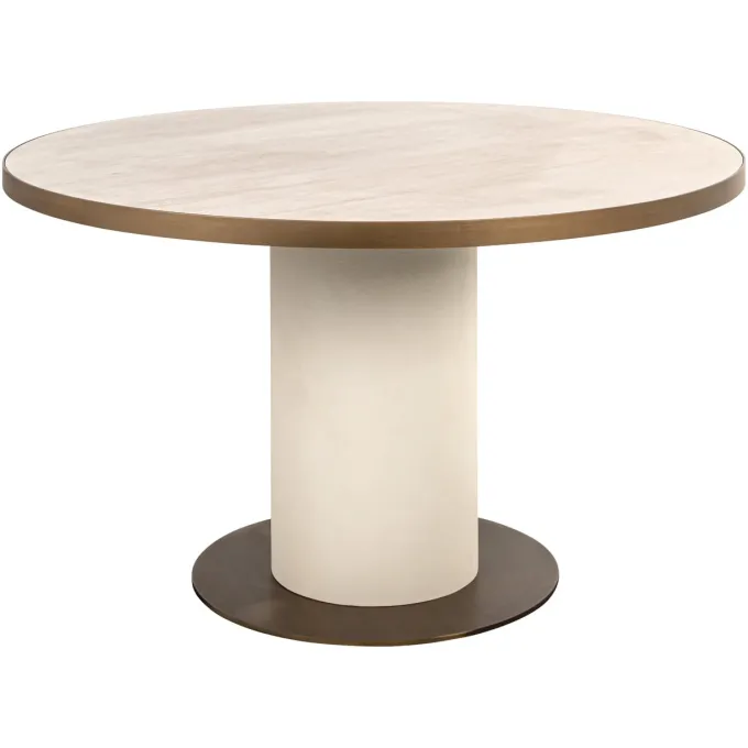 Richmond Interiors Eettafel Tivoli white 130Ø