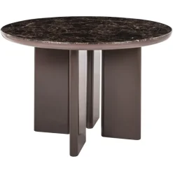Richmond Interiors Eettafel Almundi chocolade bruin 120Ø