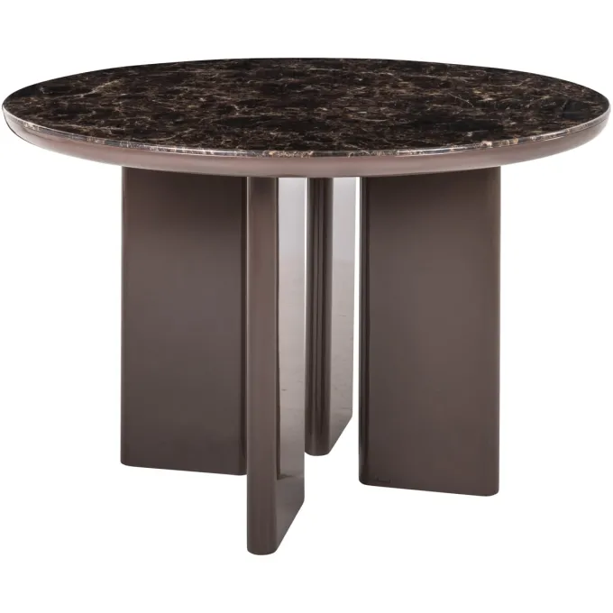 Richmond Interiors Eettafel Almundi chocolade bruin 120Ø