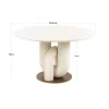 Richmond Interiors Eettafel Winslow white 135Ø