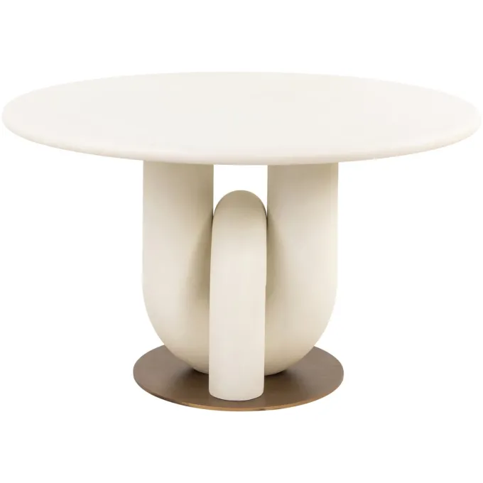 Richmond Interiors Eettafel Winslow white 135Ø