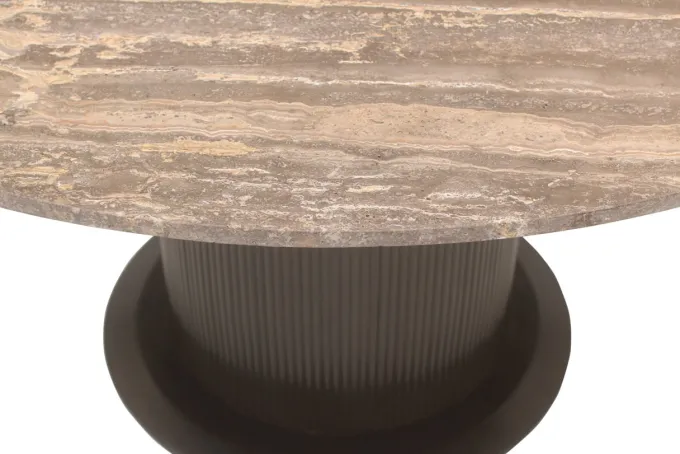 Richmond Interiors Eettafel Russo brown 140Ø