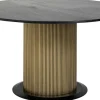 Richmond Interiors Eettafel Ironville Ø140 (Black/gold)