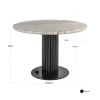 Richmond Interiors Eettafel Nyon Blush beige 120Ø