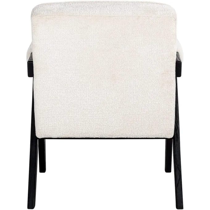 Richmond Interiors Fauteuil Cooper Wit Bergen 900 Wit chenille