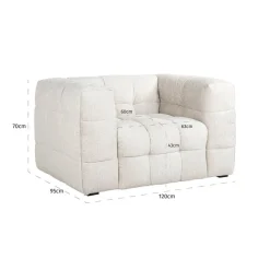 Richmond Interiors Fauteuil Merrol cream fusion