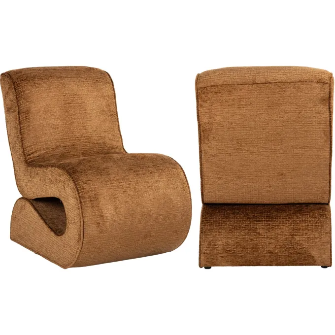 Richmond Interiors Fauteuil Frankie cognac fusion (Fusion cognac 28)