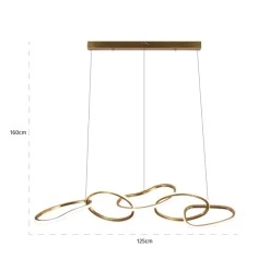 Richmond Interiors Hanglamp Flyn (Brushed Gold)