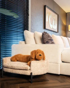 Richmond Interiors Hondenbed Dolly beige blockweave