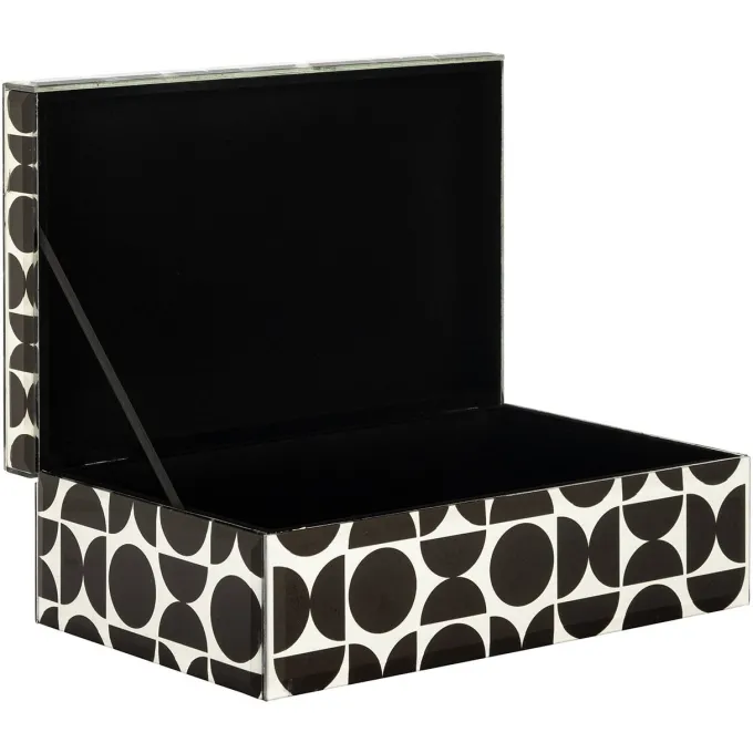 Richmond Interiors Juwelen box Vivian groot zwart