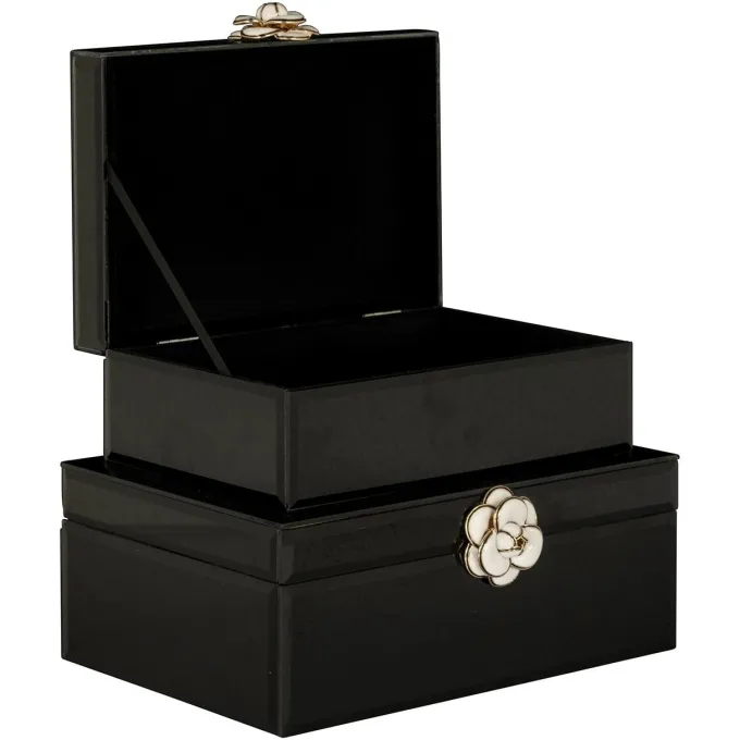 Richmond Interiors Juwelen box Vivy groot zwart