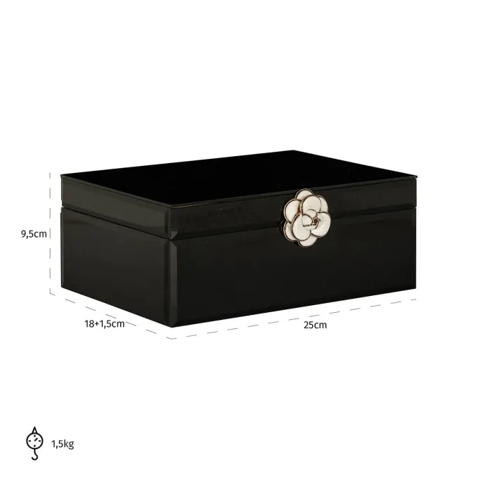 Richmond Interiors Juwelen box Vivy groot zwart