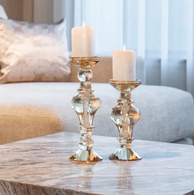 Richmond Interiors Kandelaar Dilan klein amber
