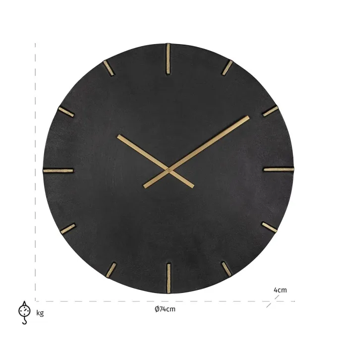 Richmond Interiors Klok Bilal Zwart/Goud