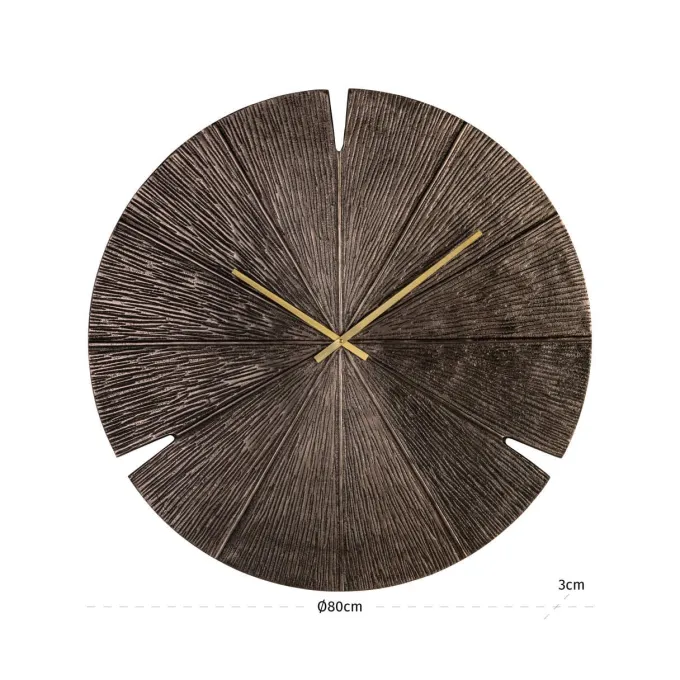 Richmond Interiors Klok Blaise brons Ø 80 cm