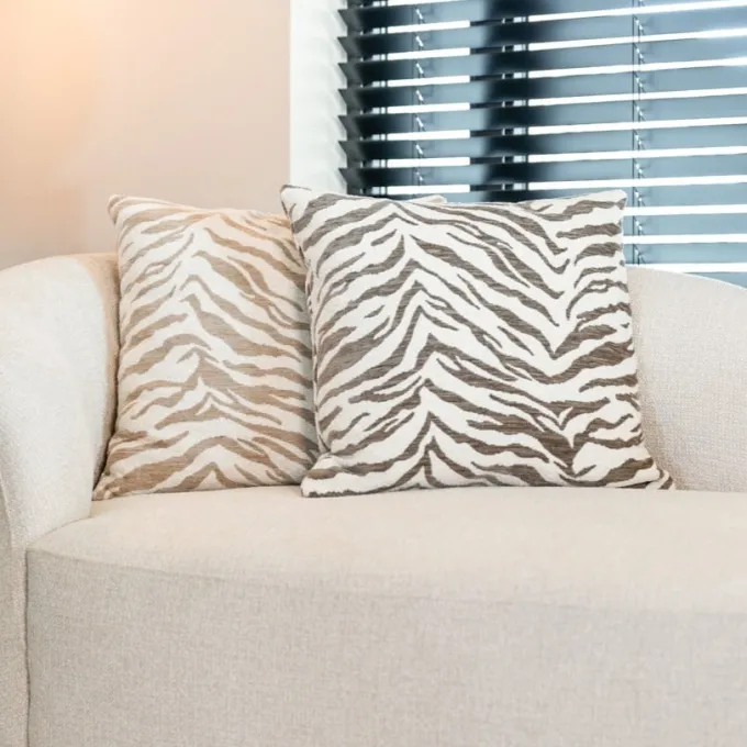 Richmond Interiors Kussen Eliza beige tijger
