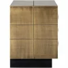 Richmond Interiors Ladenkast Collada 3-laden (Brushed Gold)
