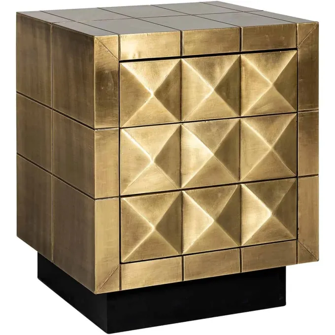 Richmond Interiors Ladenkast Collada 3-laden (Brushed Gold)