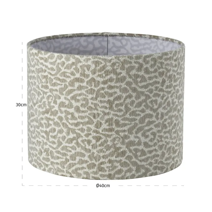 Richmond Interiors Lampenkap Zena beige leopard 40Ø