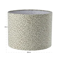Richmond Interiors Lampenkap Zena beige leopard 50Ø