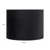 Richmond Interiors Lampenkap Jaylinn black 50Ø