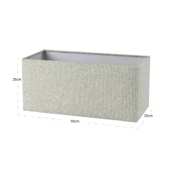 Richmond Interiors Lampenkap Zera biscotti rectangle S
